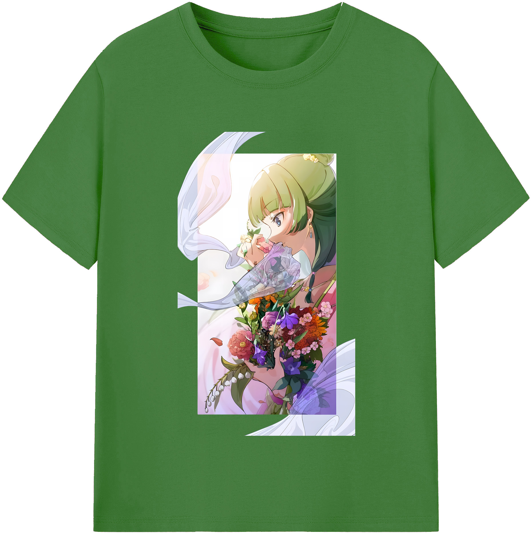 （画像用） 薬屋のひとりごと The Apothecary Diaries レディースカジュアルプリントTシャツ（綿100％）